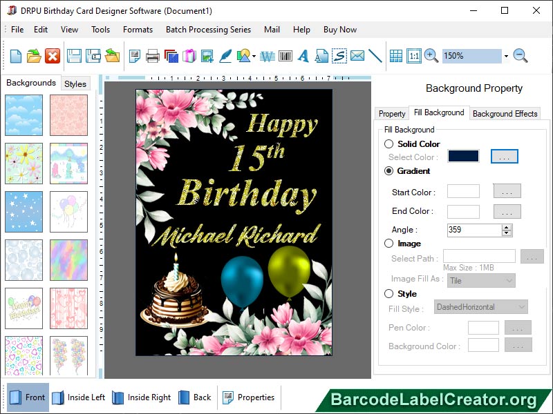 Print Birthday Card 7.3.0.1 screenshot