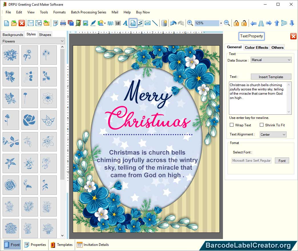 Add Text on Card design greeting card