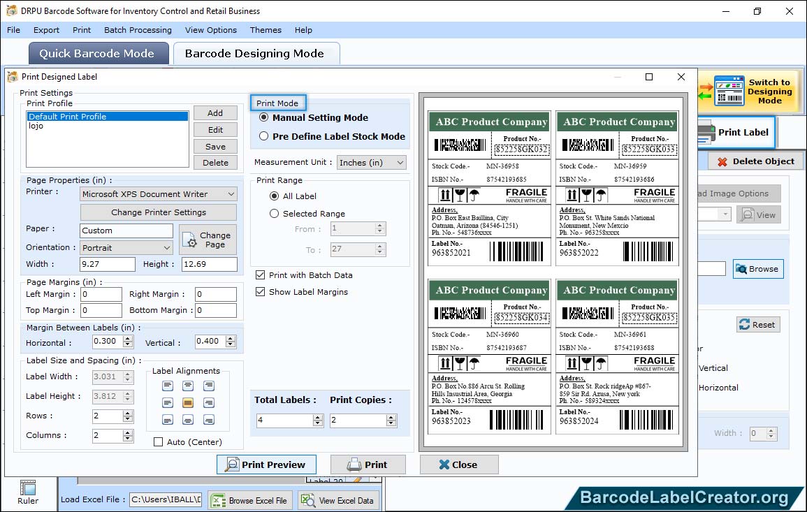 Print Settings