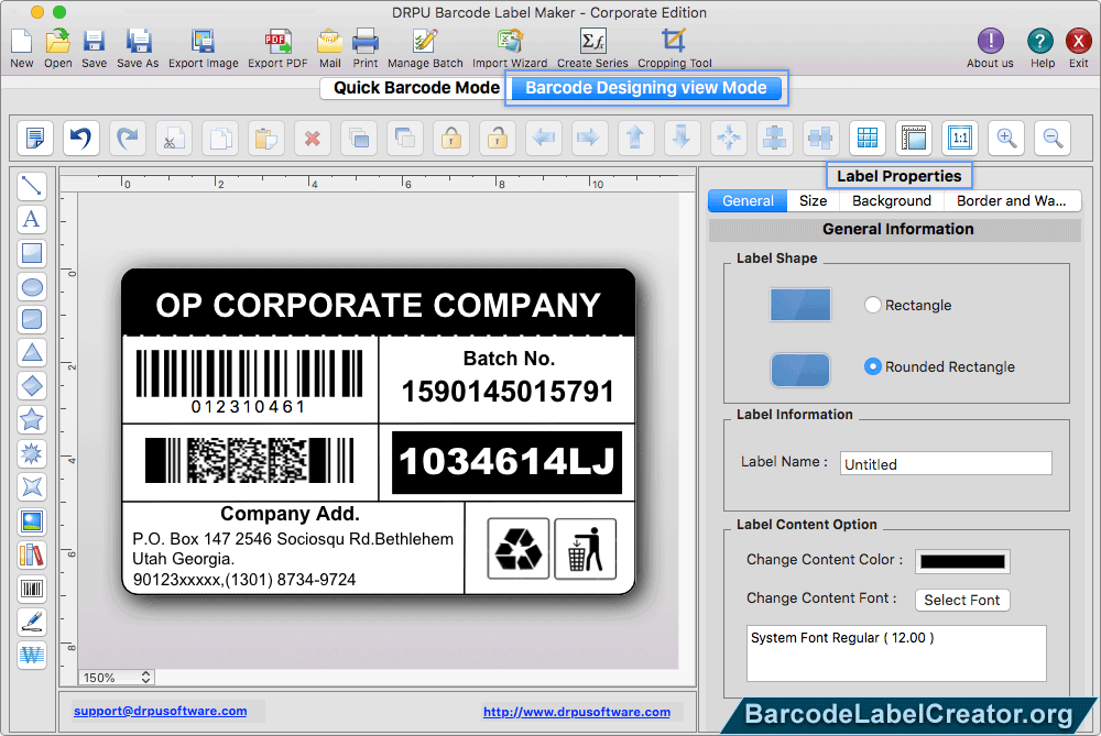 Label Properties